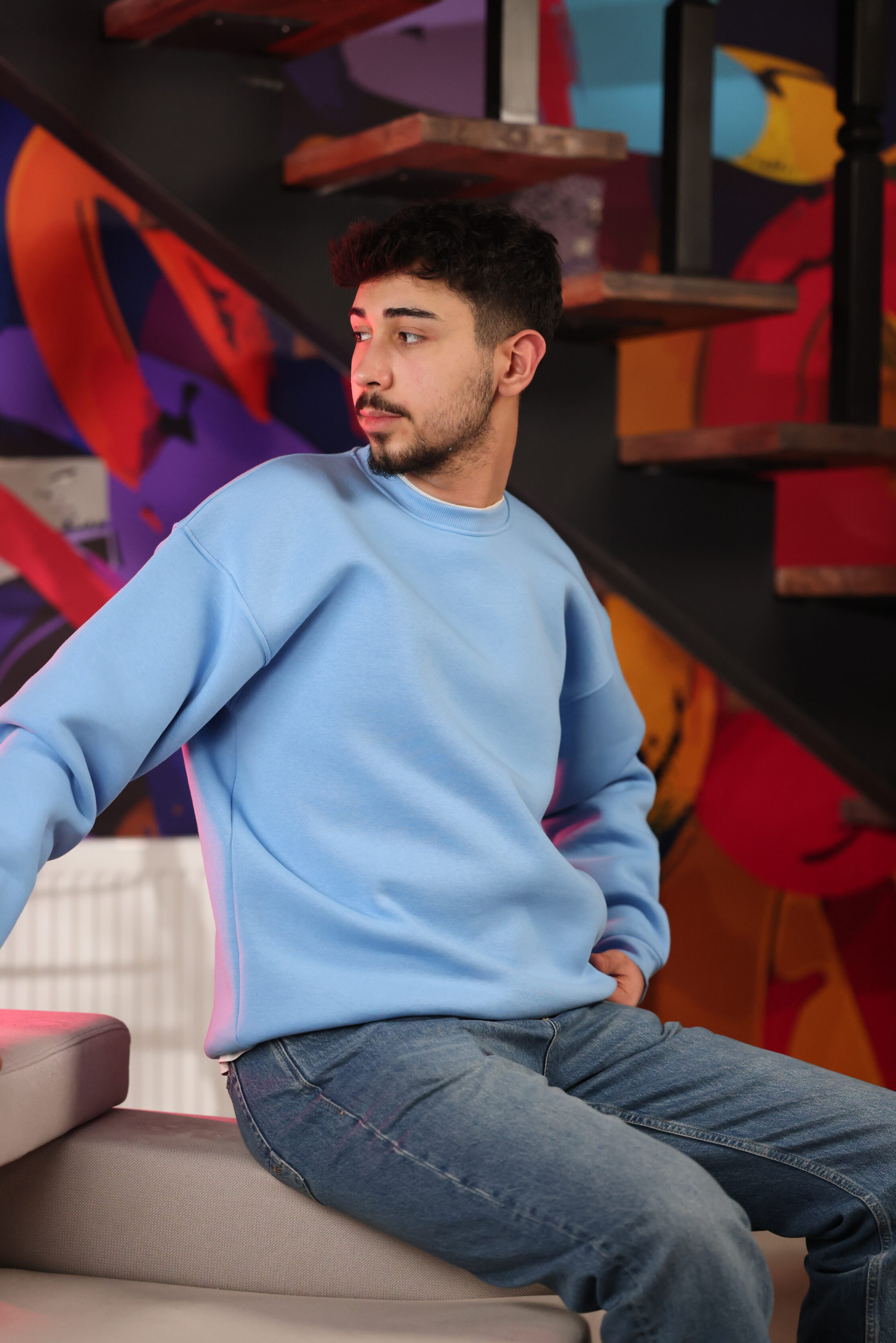 MAVİ SWEATSHİRT - Görsel 4