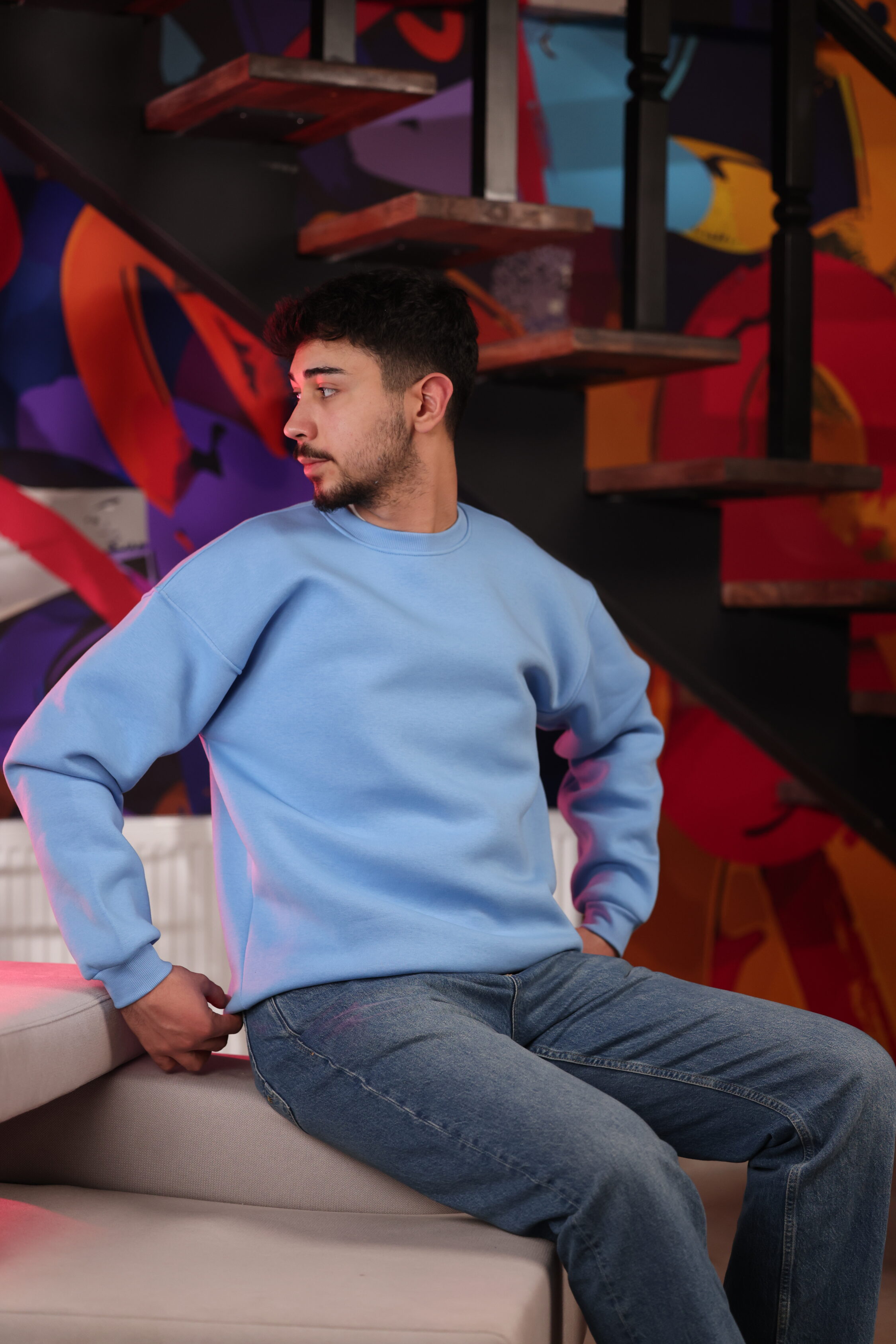 MAVİ SWEATSHİRT - Görsel 3